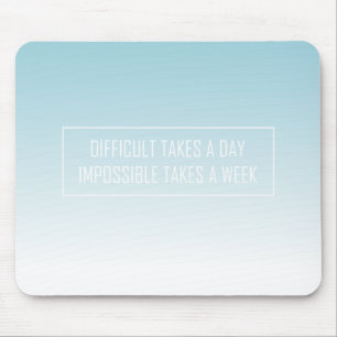 Mousepad Citações modernas da tipografia do inclinação