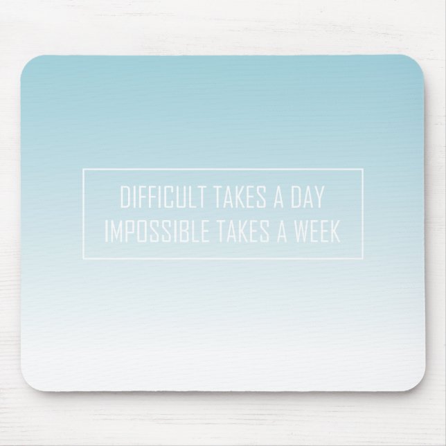 Mousepad Citações modernas da tipografia do inclinação (Frente)