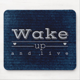 Mousepad Citações Motivacionais "Acordar e vivo"