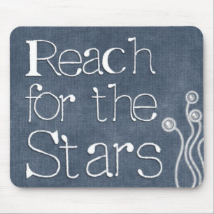 Mousepad Citações Motivacionais "Atingir as Estrelas"
