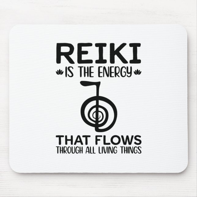 Mousepad Citações Terapêuticas de Reiki | Presente para cic (Frente)