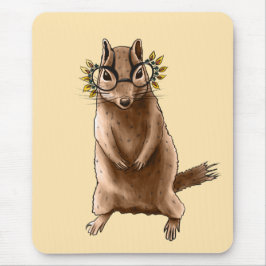Mousepad Cite Os Óculos De Hippie Chipmunk