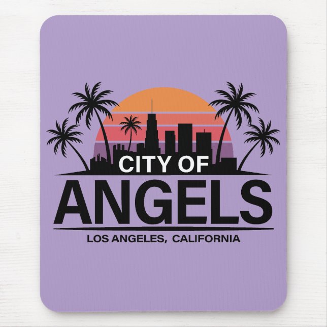 Mousepad City of Angels, Los Angeles, California (Frente)