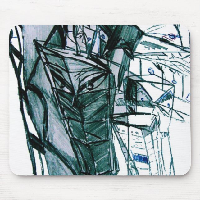 MOUSEPAD CITY SKETCHER WHITE (Frente)