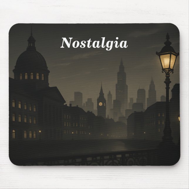 Mousepad Cityscape Vintage (Frente)