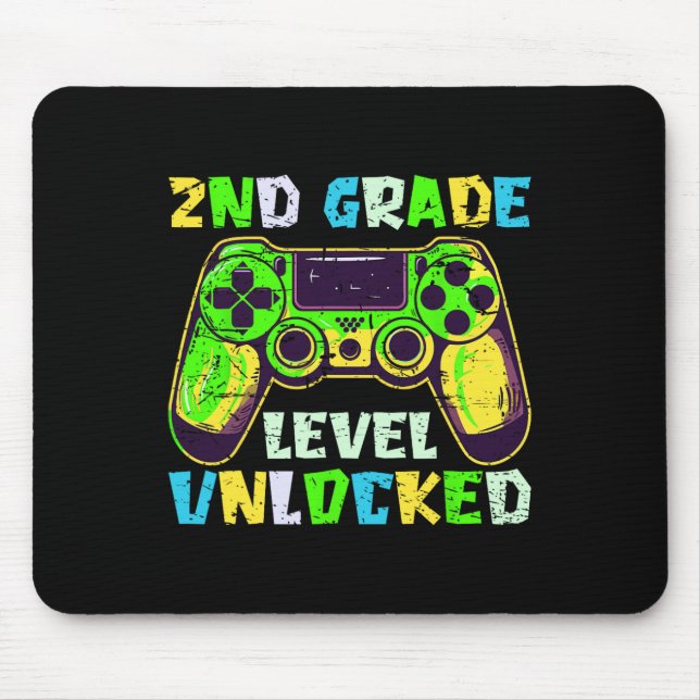 Mousepad Ck To School 2nd Grade Boys Gamer First Day Second (Frente)