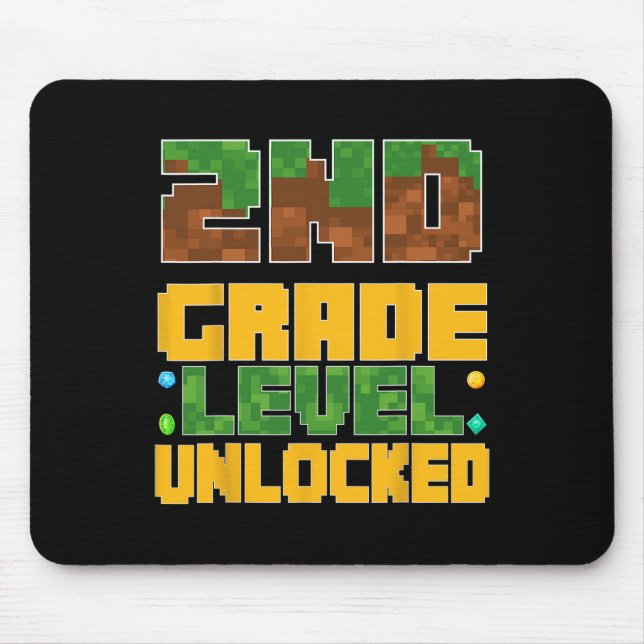 Mousepad Ck To School 2nd Grade Boys Gamer First Day Second (Frente)