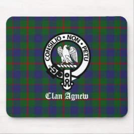 Mousepad Clan Agnew Tartan Crest Personalizável