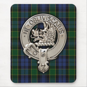 Mousepad Clan Campbell Crest & Breadalbane Tartan