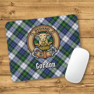 Mousepad Clan Gordon Crest sobre Dress Tartan