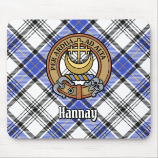 Mousepad Clan Hannay Crest sobre Tartan