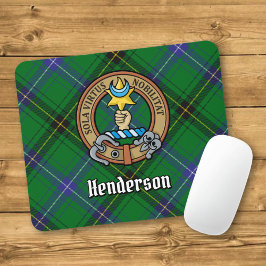 Mousepad Clan Henderson Crest sobre Tartan