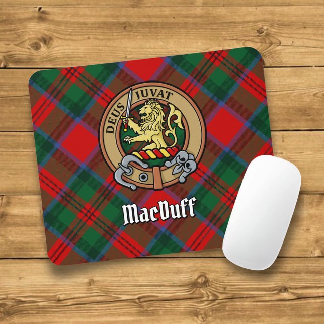 Mousepad Clan MacDuff Crest sobre a proteção do mouse Tarta (Criador carregado)