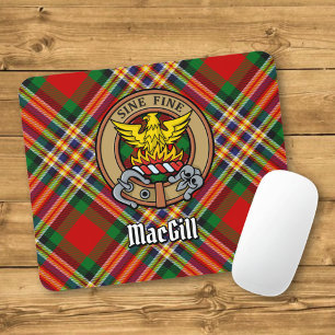 Mousepad Clan MacGill Crest sobre Tartan