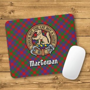 Mousepad Clan MacGowan Crest sobre Tartan