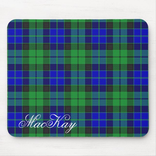 Mousepad Clan MacKay Tartan majestoso escocês (Frente)