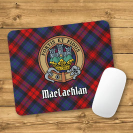 Mousepad Clan MacLachlan Crest sobre Tartan
