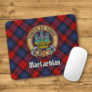 Mousepad Clan MacLachlan Crest sobre Tartan