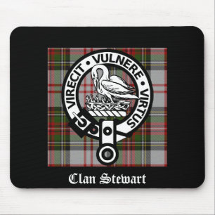 Mousepad Clan Stewart Crest & Tartan