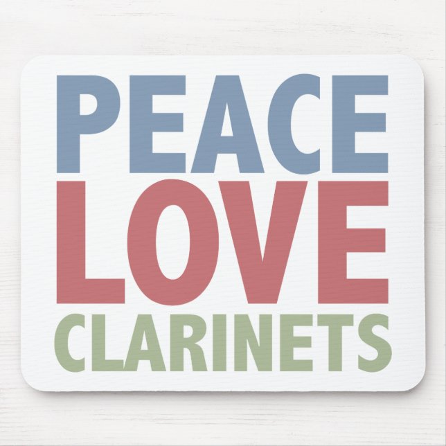 Mousepad Clarinetes do amor da paz (Frente)
