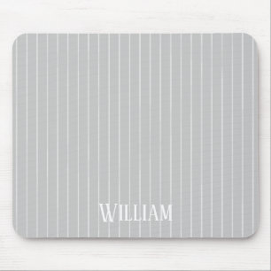 Mousepad Claro personalizado - riscas cinzentas