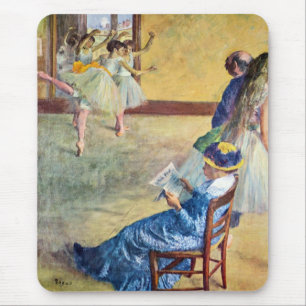 Mousepad Classe balé, Salão de Dança por Edgar Degas