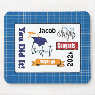 Mousepad Classe de 2022 Graduação - Placa do mouse presen