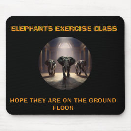 Mousepad Classe de dança de elefantes