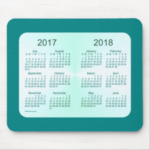 Mousepad Classe do calendário 2018 da cerceta por Janz