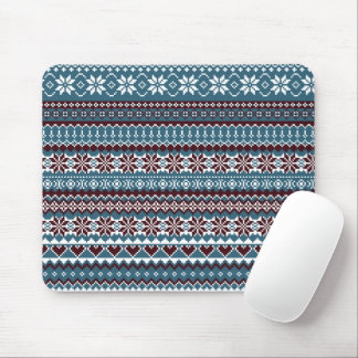 Mousepad Classic Scandinavian Christmas Sweater Pattern