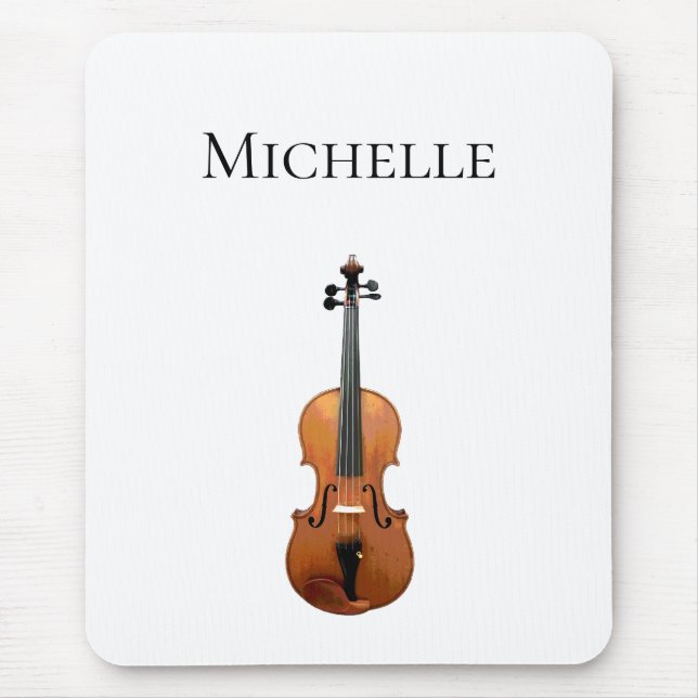 Mousepad Clássica Violina Musical Personalizada (Frente)