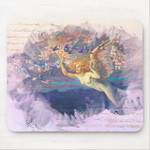 Mousepad *~* Clássico AP14 Angel Woman Fada Dourada Epheme