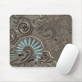 Mousepad Clássico Bonito Damask Paisley Floral Padrão M