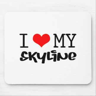 Mousepad Clássico "eu amo design da minha skyline"