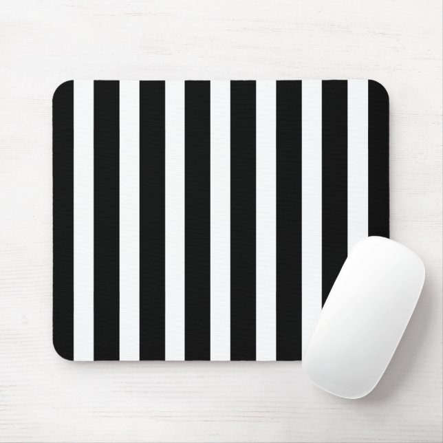 Mousepad Clássico Moderno, Preto e Branco com Strike (Com mouse)