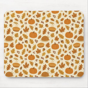 Mousepad Clássico padrão de Ação de Graças