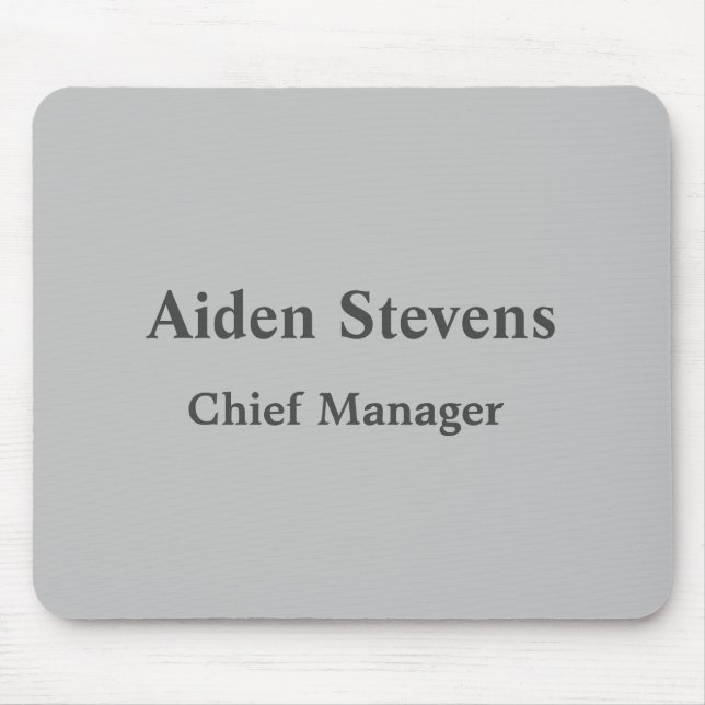 Mousepad Clássico Simples e Minimalista (Frente)