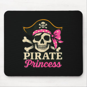 Mousepad Classifique Princesa Crânio E Ossos Cruzados Altos