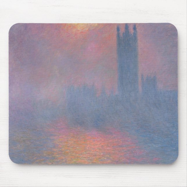 Mousepad Claude Monet | as casas do parlamento, Londres (Frente)