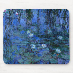 Mousepad Claude Monet Blue Water Lily
