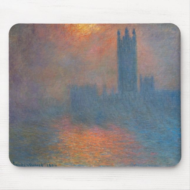 Mousepad Claude Monet - Câmaras do Parlamento, Londres (Frente)