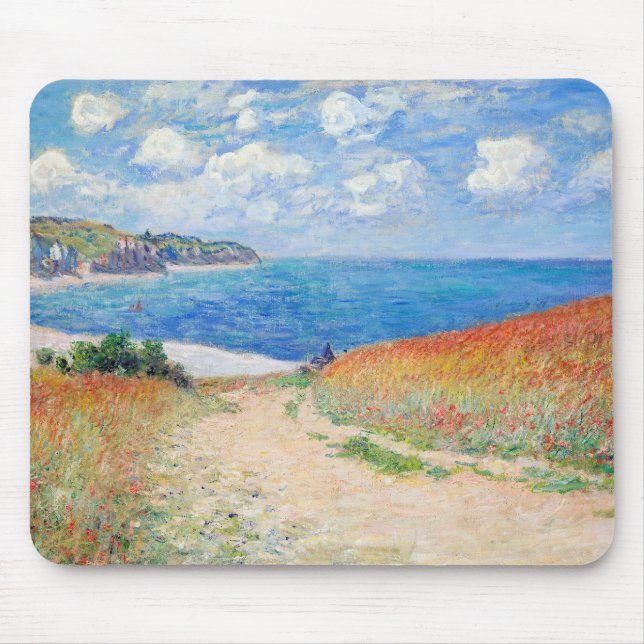 Mousepad Claude Monet - Caminho em Campos de Trigo em Pourv (Frente)