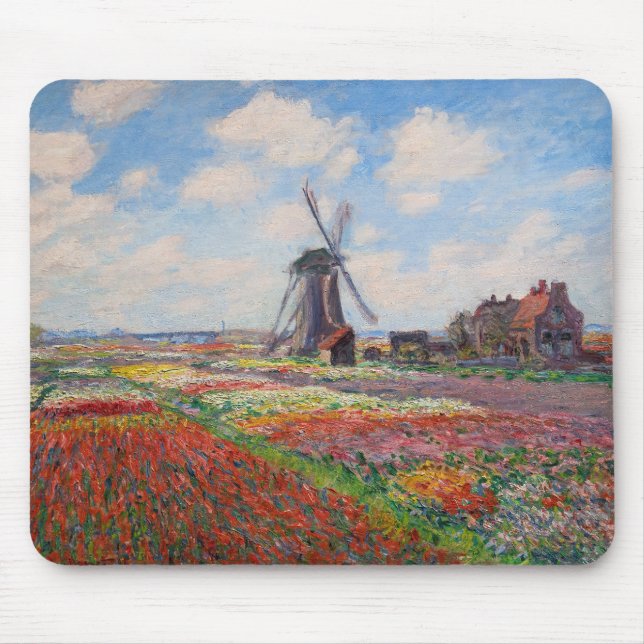 Mousepad Claude Monet - Campo das Tulipas na Holanda (Frente)