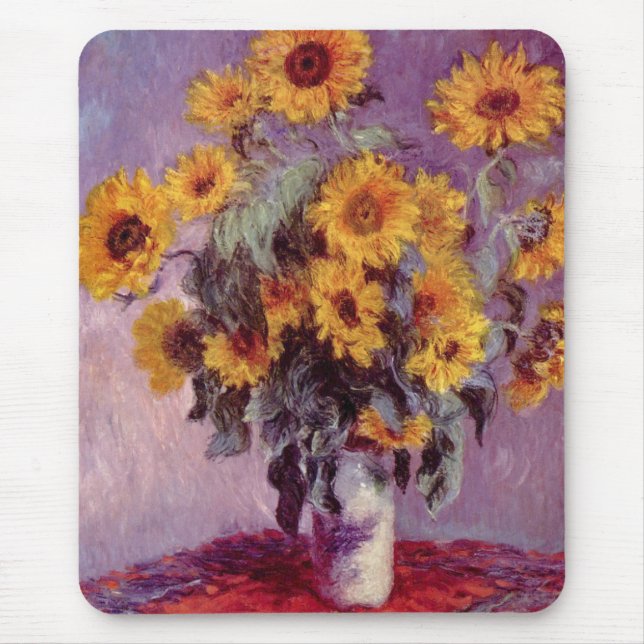 Mousepad Claude Monet // Girassóis (Frente)