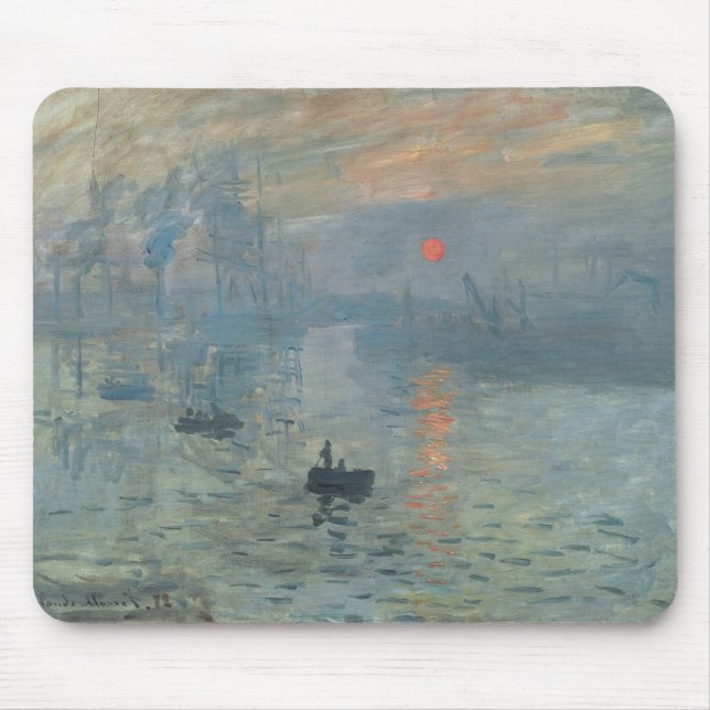 Mousepad Claude Monet Impression Sunrise Soleil Levant (Frente)