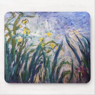 Mousepad Claude Monet - Irrisões Amarelo e Roxo