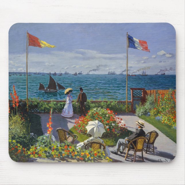 Mousepad Claude Monet - Jardim de Sainte-Adresse (Frente)