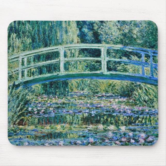 Mousepad Claude Monet - Lírios De Água E Ponte Japonesa (Frente)