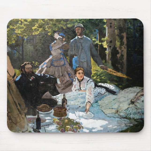 Mousepad Claude Monet - Luncheon sobre a grama, Painel da D (Frente)