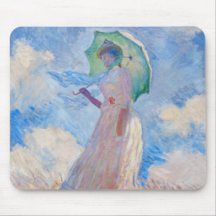 Mousepad Claude Monet - Mulher com Parasol/Guarda-chuvas